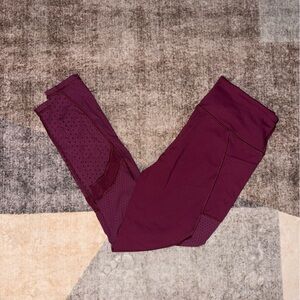 Burgundy Victoria’s Secret Knockout Leggings